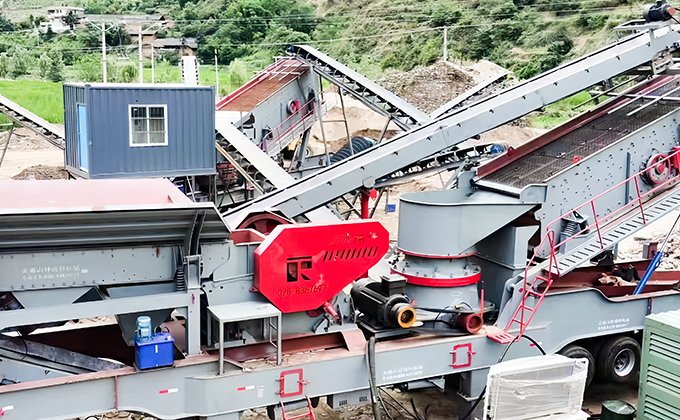 Bazhong Tire Mobile Four-Combination Crushing Station